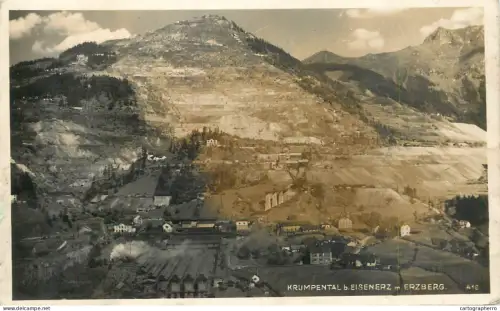 A5942 Historical view of the village of Krumpental, located near the mining town of Eisenerz, Austria
