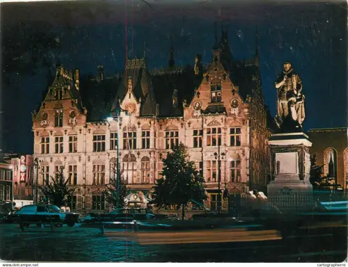A5478 Netherlands Den Haag Palace of Justice night view