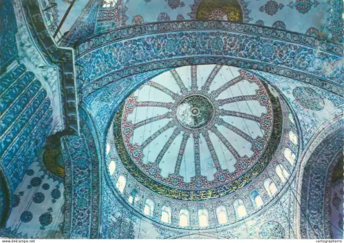 A5474 Turkey Istanbul Blue Mosque interior detail view