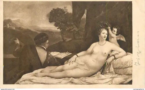 A5944 Venus mit dem Lautenspieler - Tizian