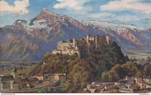 A5944 Salzburg Wiro Kunstler Postkarte 1927