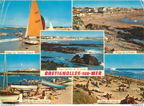 A5455 France Bretignolles sur Mer (Vendee) multi view souvenir
