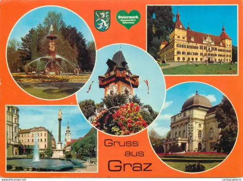 A5455 Austria Gruss aus Graz multi view