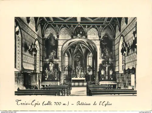 A5454 France Trois Epis Haut Rhin interieur de l'eglise