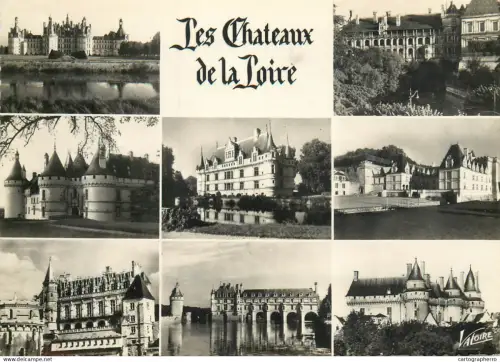 A5453 France Les Chateaux de la Loire multi view souvenir