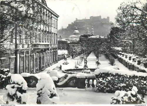A5452 Austria Salzburg Mirabellgarten winter scenery