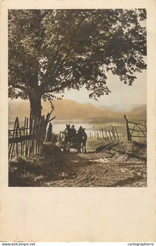 A5963 Rural landscape old postcard