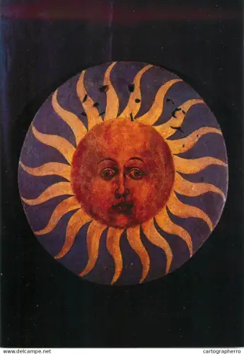 A5485 Germany Nurnberg St Lorenz Greeting Angels Rosary medallion sun by Veit Stoss