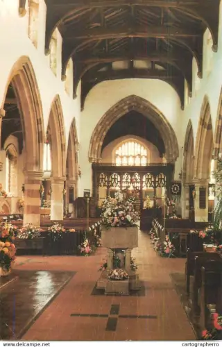 A5529 England Northamptonshire Irchester St Katharine's Church interior aspect