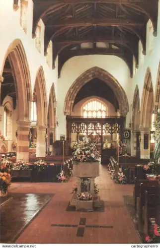 A5529 England Northamptonshire Irchester St Katharine's Church interior view