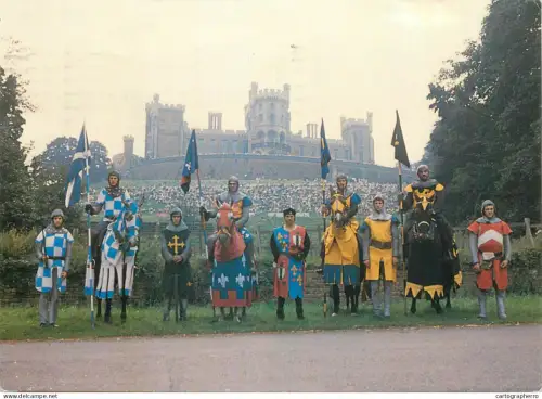 A5527 England Belvoir castle jousting medieval games types and scenes