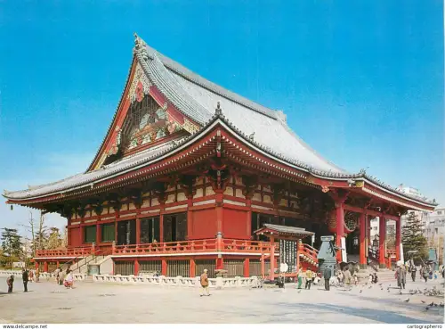 A5526 Japan Tokyo Senso-Ji Temple Main Hall Hondo