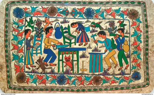 A5970 Primitive painting on Amate Mexico