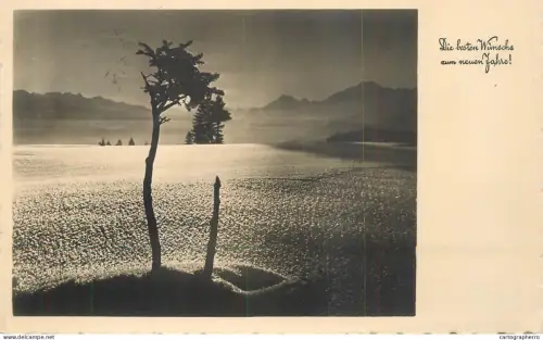 A5967 Winter Landschaft Foto-AK 1934