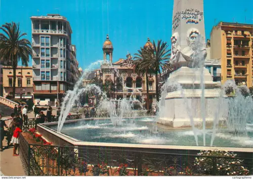 A5524 Algeria Oran 1st November square fountain
