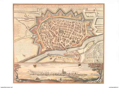 Old Paper > Maps > Topographical maps > Ulm format 17 x 24 cm