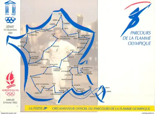 A5509 Olympic Games 1992 Olympic Flame track map view
