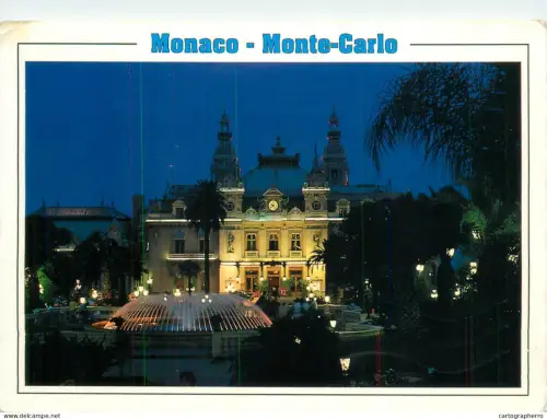 A5498 Monaco Monte Carlo le Casino vue de nuit