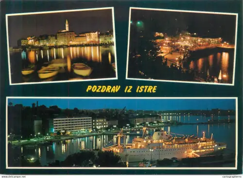 A5549 Croatia Pozdrav iz Istre several night views