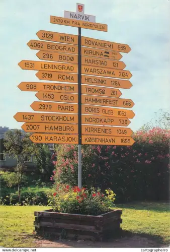 A5548 Norway Narvik destination sign