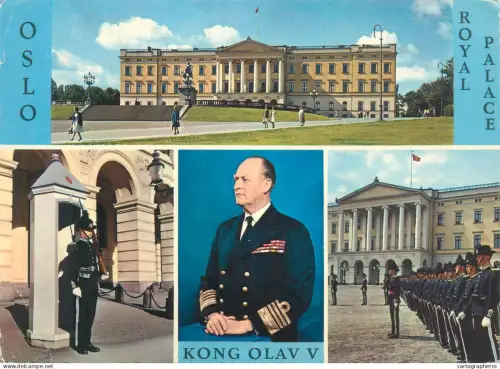 A5548 Norway Oslo Royal Palace & King Olav V multi view