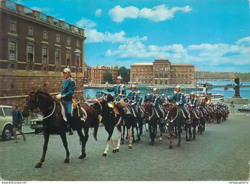 A5548 Sweden Stockholm Slottsbacken with the Guard