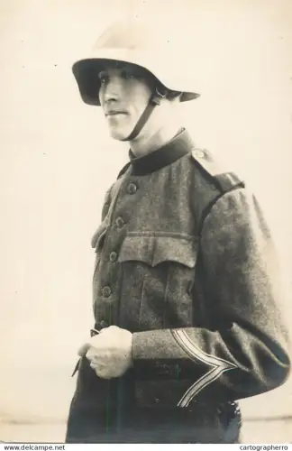 A6031 Swiss army military portrait souvenir photographic postcard