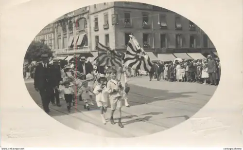 A6031 Suisse Geneva > Genève studio Jullien children scenes parade
