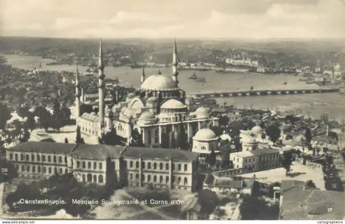A5544 Turkey Constantinopol Istanbul Mosquee Souleymanie et Corne d'Or