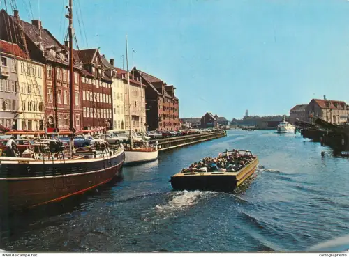 A5541 Denmark Copenhagen Nyhavn sailing boats