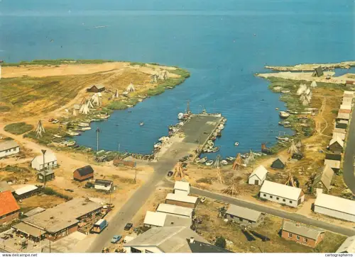 A5541 Denmark Hvide Sande harbour aerial view