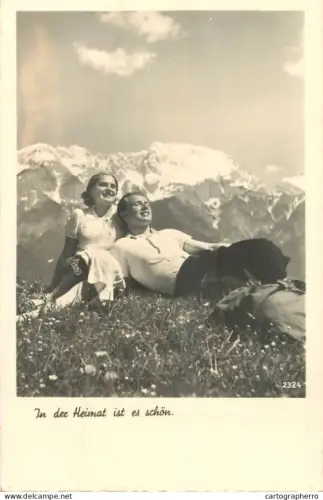 A6017 Photographic postcard in der Heimat ist es schon