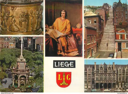 A5572  Belgium Liege souvenir multi view