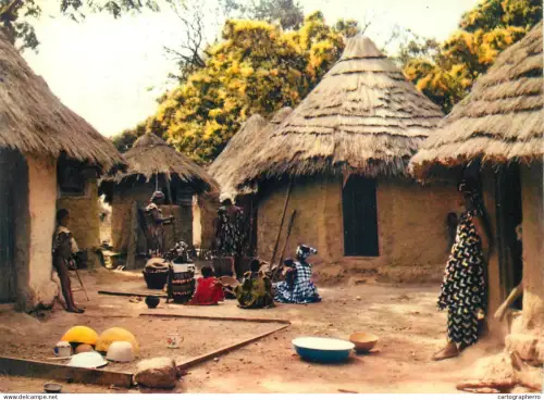 A5570 Cote d' Ivoire typical village detail view
