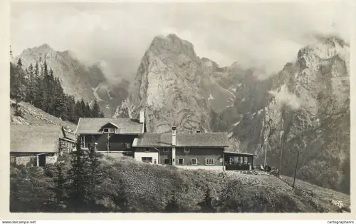 A5974 Kaisergebirge mountain range Vorderkaiserfelden mountain hut German Alpine Club (Deutscher Alpenverein) 1930