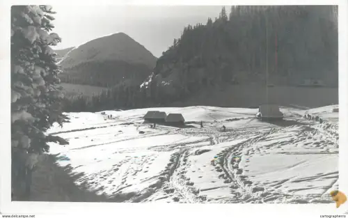 A5974 German Feldpost (field post) postcard sent during World War II winter landscape photographic postcard 1941
