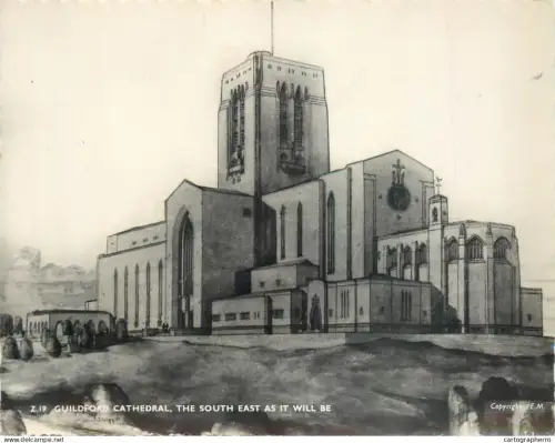 A5569 England Guildford Cathedral - south and east as it will be