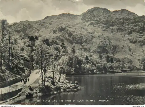 A5569 Scotland Trossachs Ben Venue and path by Loch Katrine