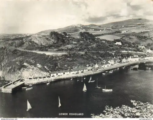 A5568 Wales Lower Fishguard aerial view