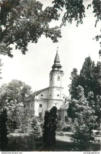 A5565 Hungary Szarvas park view and old church