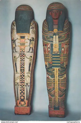 A5552 France Paris Louvre Egyptian artifacts sarcophagus