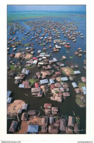A5552  Benin village lacustre de Ganvie vue aerienne