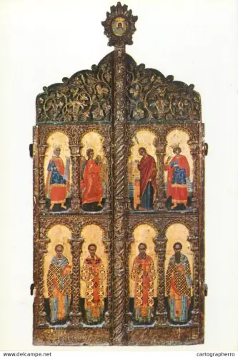 A5551 Greece Byzantine Museum iconostasis sheet carved and painted