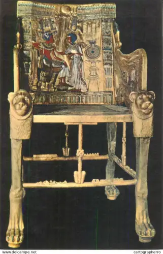 A5551 Egypt Cairo Museum - Tutankhamen's Treasures Kings' Golden Throne
