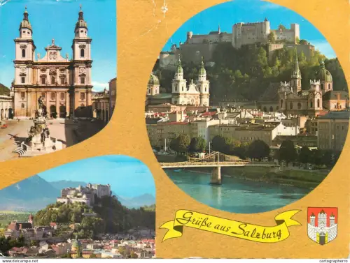 A5576 Austria Grusse aus Salzburg several views
