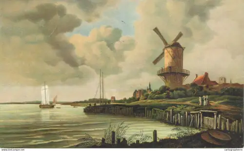A6057 Amsterdam Windmuhle am Wasser - Ruisdael