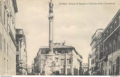 A6057 Roma Piazza di Spagna e Colonna della Concezione