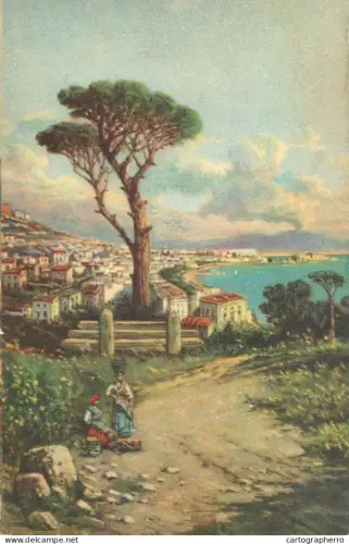 A6057 Napoli pittore G. Carelli