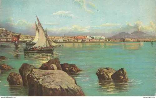 A6057 Napoli pittore G. Carelli