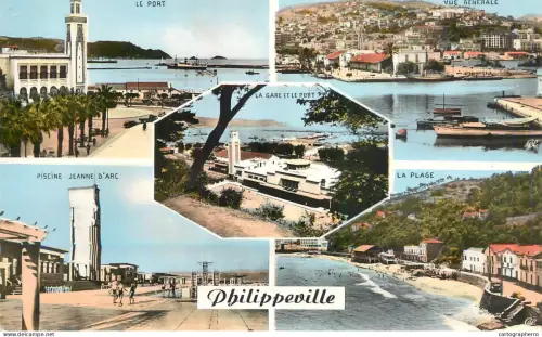 A5973 Africa > Algeria > Cities > Skikda (Philippeville) multi views cpsm